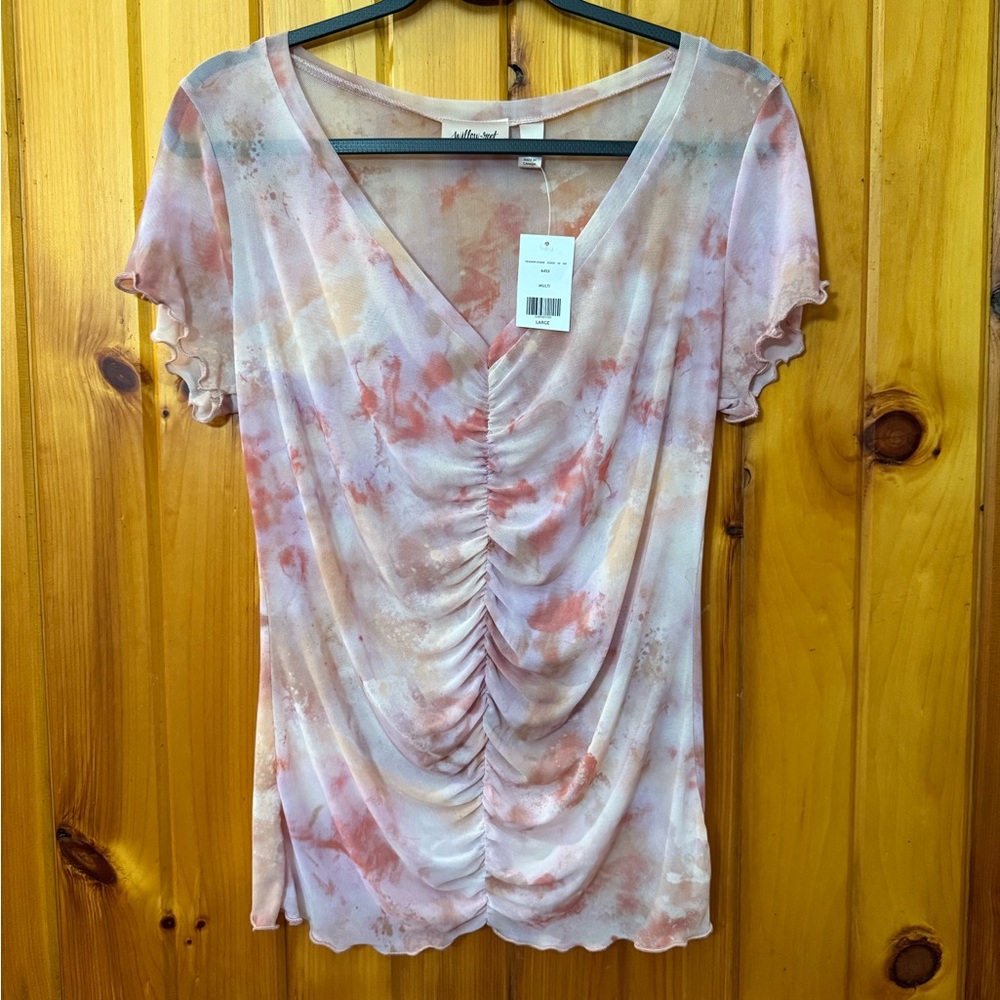 Buckle Willow & Root Tie-Dye Top